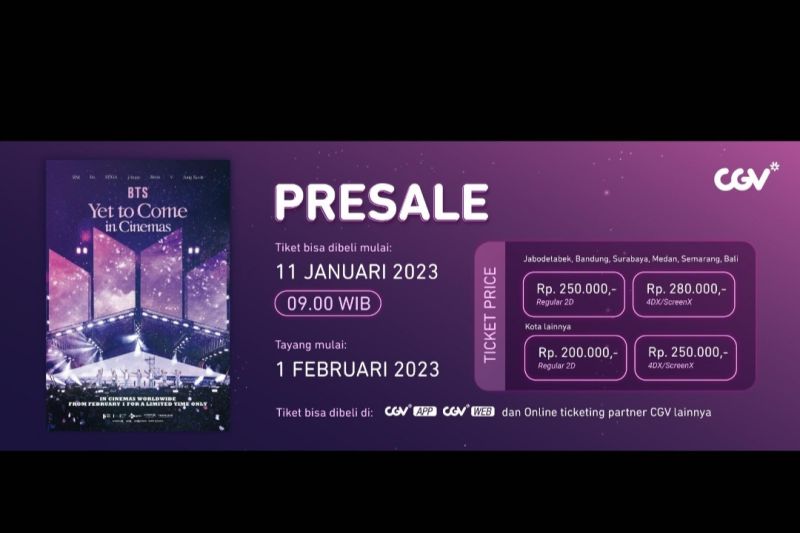 BTS Yet To Come In Cinemas Akan Tayang Di CGV Indonesia Februari Tempo