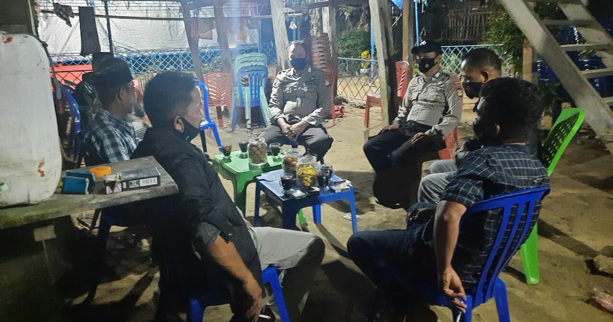 Kanit Shabara Pimpin Patroli Malam di Wilayah Hukum Polsek Bola Polres Wajo