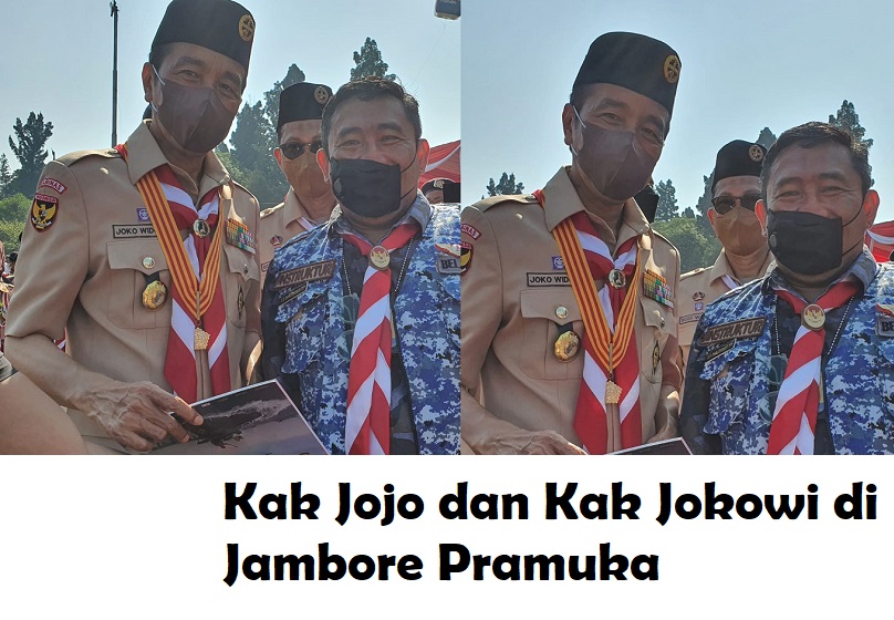 Kak Jojo dan Kak Jokowi di Jambore Nasional ke XI