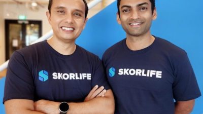 Pendiri dan CEO SkorLife Ongki Kurniawan dan Pendiri dan COO SkorLife Karan Khetan