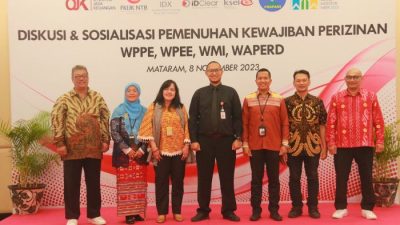 Diskusi & Sosialisasi Pemenuhan Kewajiban Perizinan WPPE, WPEE, WMI, WAPERD oleh OJK