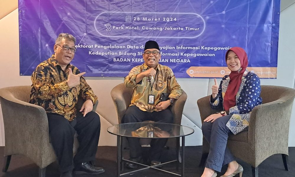 Rapat penyusunan Tabel dan Pengelolaan Referensi ASN serta Pembuatan Dashboard Disparitas Data ASN 2024 di Park Hotel Cawang Jakarta pada tanggal 28 Maret 2024.