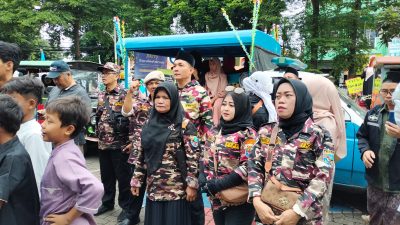 Forum Komunikasi Putra-Putri Purnawirawan dan Putra-Putri TNI-Polri (FKPPI) Rayon 090509 Ciracas menggelar Gebyar Tarhib Ramadhan (GETAR) 2025 di Kantor Kecamatan Ciracas, Jakarta (23/2/25).